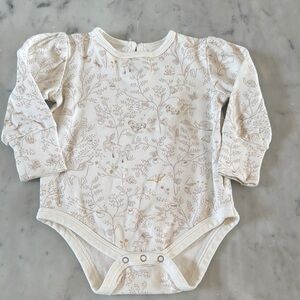 Pehr Cream Floral Girls Onesie - 12/18 Months